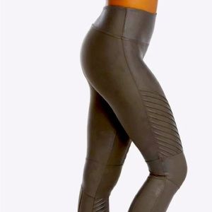 Spanx Faux Leather Motto Leggings